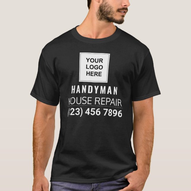 Camiseta Serviços da empresa de reparação de casas da Handy (Frente)
