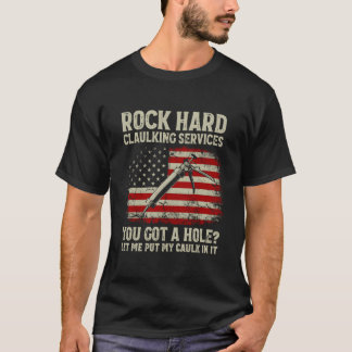 Camiseta Serviços de Duro Rock Que Você Tem Buraco Deixe-Me