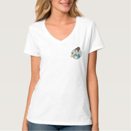 Camiseta Serviços de Limpeza com Logotipo Rosa Moderno de E