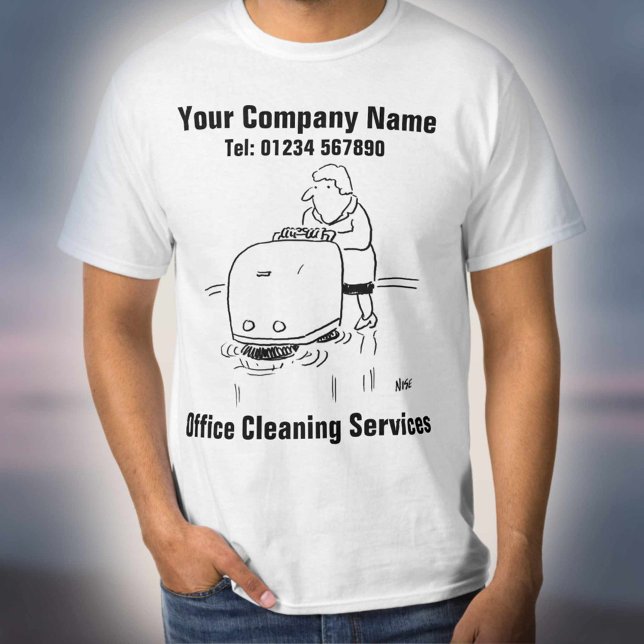 Camiseta Serviços de Limpeza do Office (Criador carregado)