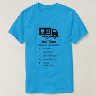 Camiseta Serviços de movimentação personalizáveis de ca