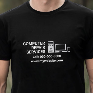Camiseta Serviços de reparação de computadores