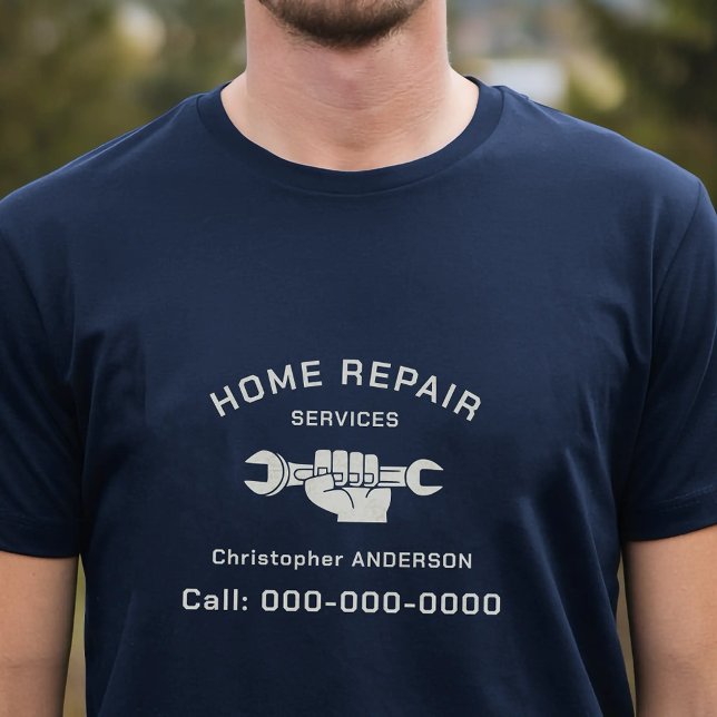 Camiseta Serviços de Reparo Residencial (Home Repair Services T-Shirt)