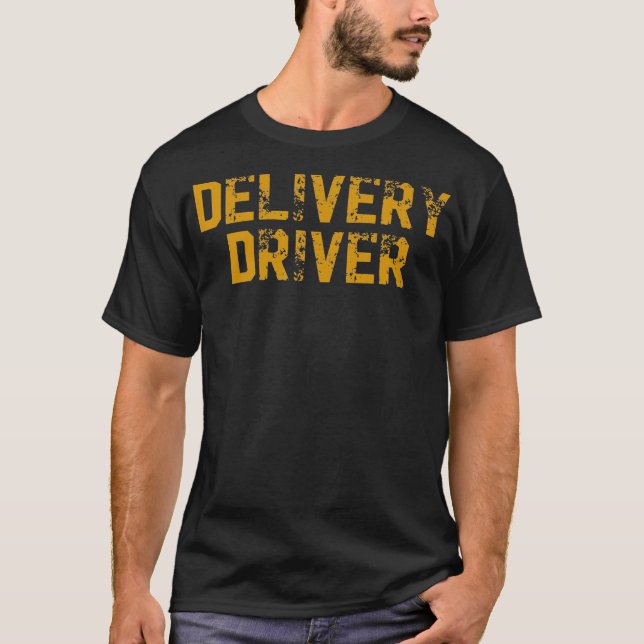 Camiseta Serviços de Transporte de Entrega de comidas para  (Frente)