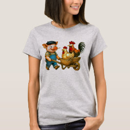 Camiseta Serviços de Transporte de Porco: Edição Aves