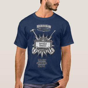 Camiseta Serviços GottaGuy ATENDE A ESTE CARA! Solução de M