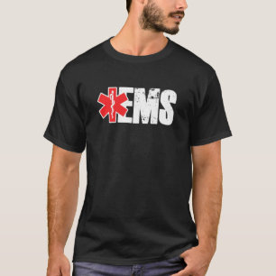 Camiseta Serviços Médicos De Emergência Ems Docto Paramédic