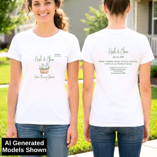 Camiseta Serviços Modernos de Limpeza de Casa Personalizado