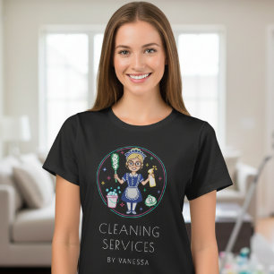 Camiseta Serviços Profissionais de Limpeza de Casas e Faxin