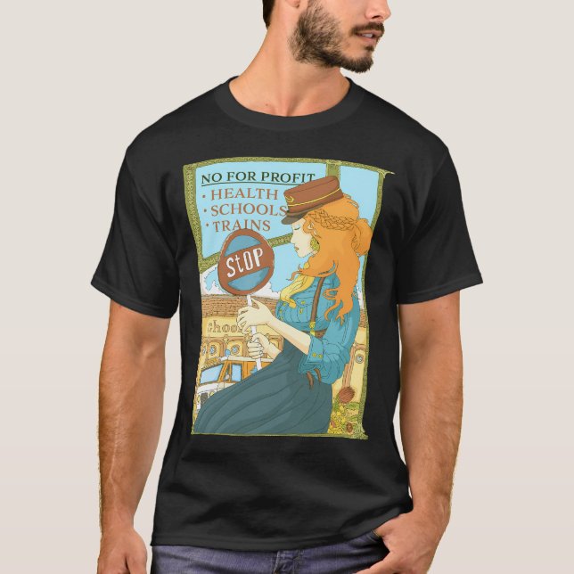 Camiseta Serviços Públicos Em Mãos Públicas (Frente)