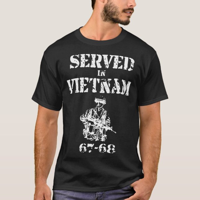 Camiseta servido no vietnam veteran (Frente)