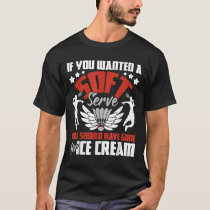 Camiseta Servindo Aces Desde 1975 Badminton Nasceu 50º