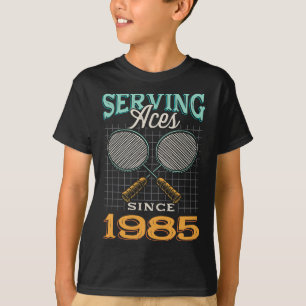 Camiseta Servindo Aces Desde 1985 Badminton Nasceu 40º