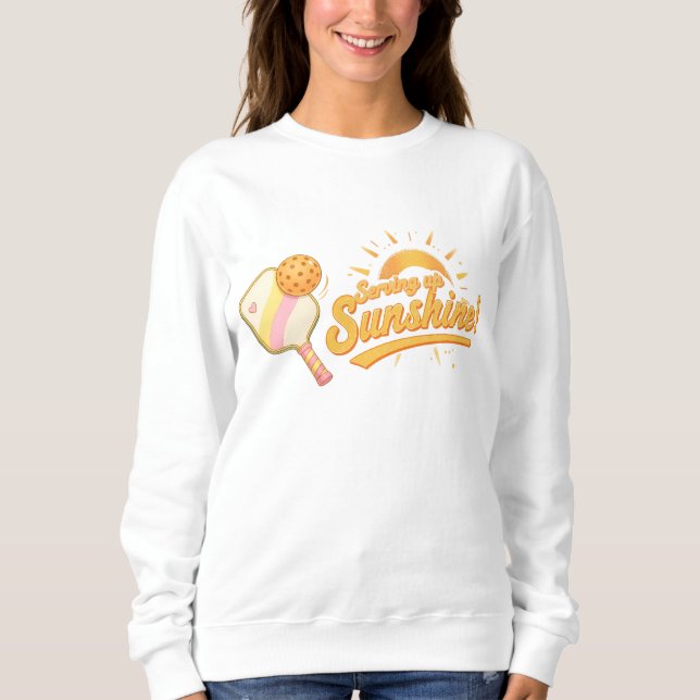 Camiseta Servindo Sorriso Ensolarado Gráfico de Picles de P (Frente)