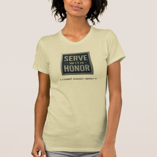 Camiseta Servir com a Honor™ (Missão LDS) Camiseta-T femini