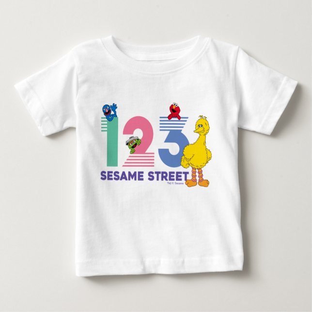 Camiseta Sesame Street 123 (Frente)