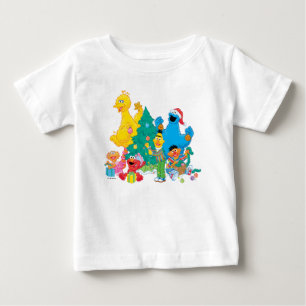 Camiseta Sesame Street Amigos de Natal