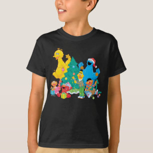 Camiseta Sesame Street   Amigos de Natal