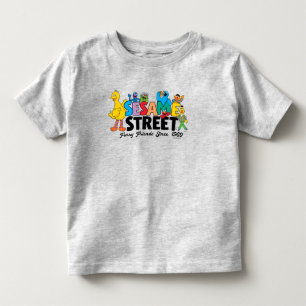 Camiseta Sesame Street   Amigos Peludos Desde 1969