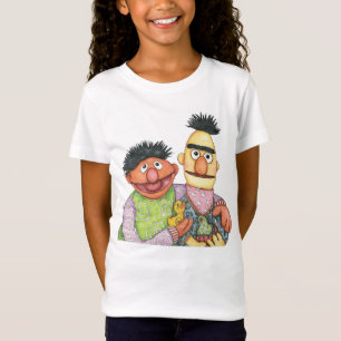 Camiseta Sesame Street Bert e Ernie Watercolor
