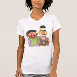 Camiseta Sesame Street Bert e Ernie Watercolor