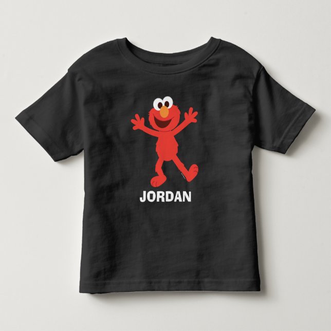 Camiseta Sesame Street | Bodie Personalizado de Elmo Bebê (Frente)