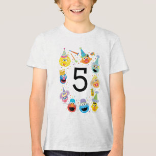 Camiseta Sésame Street Confetti Aniversário