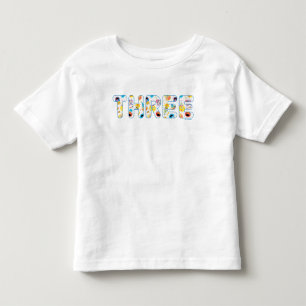 Camiseta Sesame Street Confetti Padrão Terceiro Aniversário