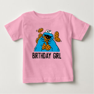 Camiseta Sesame Street Cookie Monster 1º Aniversário