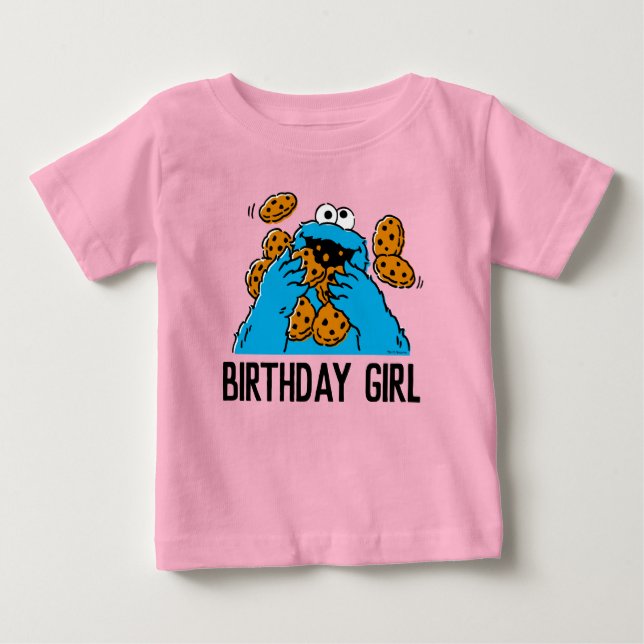 Camiseta Sesame Street | Cookie Monster 1º Aniversário (Frente)
