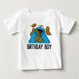 Camiseta Sesame Street | Cookie Monster 1º Aniversário Baby