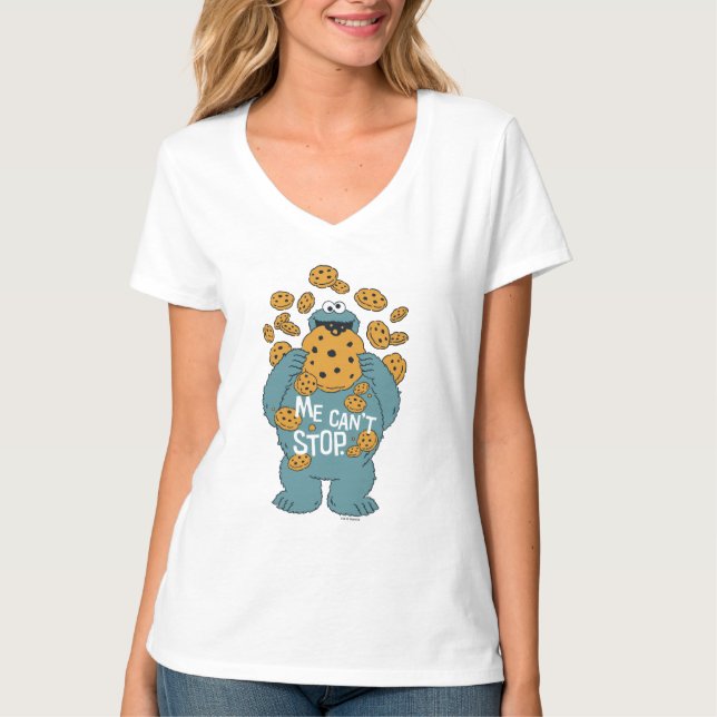 Camiseta Sesame Street | Cookie Monster - Não Consigo Parar (Frente)