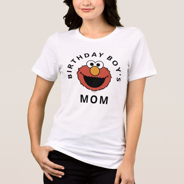 Camiseta Sesame Street | Elmo - First Birthday Tri-Blend Sh (Frente)