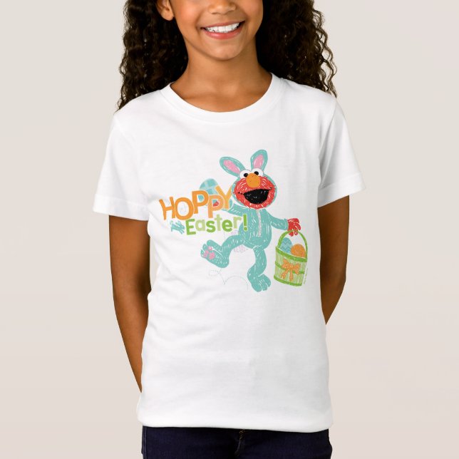 Camiseta Sesame Street - Elmo | Páscoa Divertida (Frente)