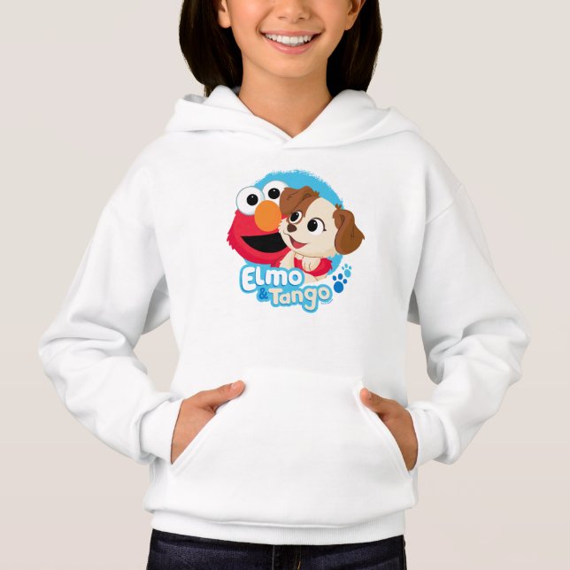 Camiseta Sesame Street | Elmo & Tango Insígnia (Frente)