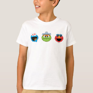 Camiseta Sesame Street Emoji Pals