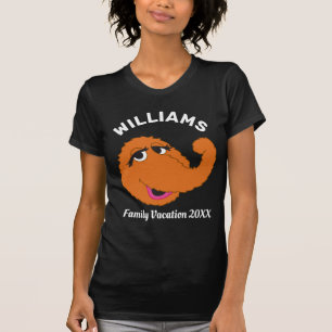Camiseta Sesame Street Férias em Família do Snuffleupagus