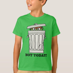 Camiseta Sesame Street Oscar o Monstro Não Hoje!
