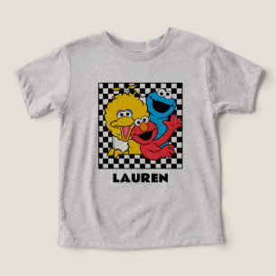 Camiseta Sesame Street Pals Checked