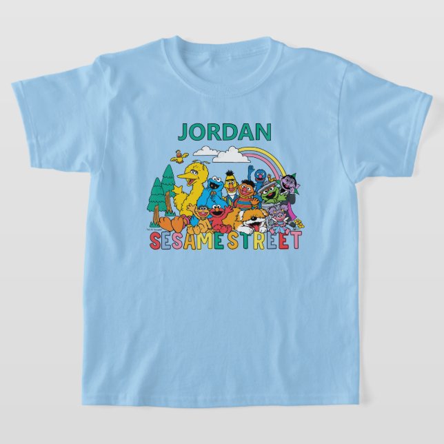 Camiseta Sesame Street | Rainbow Wave (Postura )