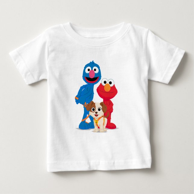 Camiseta Sesame Street | Tango com Grover e Elmo (Frente)