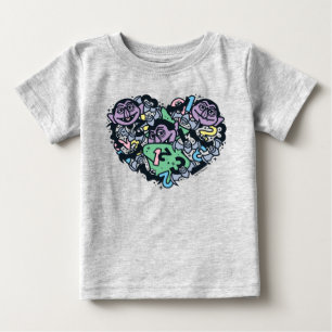 Camiseta Sésamo Sésamo   Conde von Count Doodle Heart