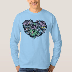 Camiseta Sésamo Sésamo Conde von Count Doodle Heart