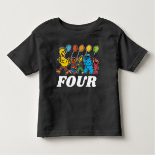 Camiseta Sésamo Street Pals   4.o Balões de Aniversário