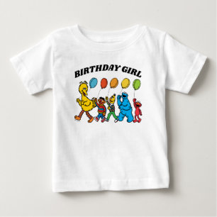 Camiseta Sésamo Street Pals   Aniversário da Garota de Aniv