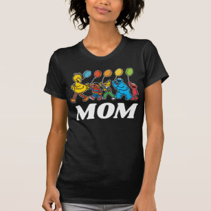 Camiseta Sésamo Street Pals   Balões de Aniversário - Mãe T