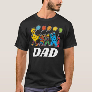 Camiseta Sésamo Street Pals   Balões de Aniversário - Pa