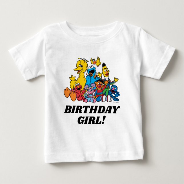 Camiseta Sésamo Street Pals Birthday Girl (Frente)