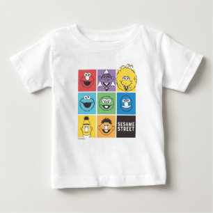 Camiseta Sésamo Street Pals   Blocos de cores