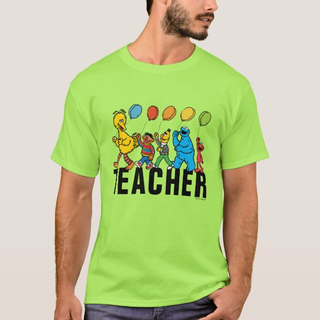 Camiseta Sésamo Street Pals | Professora do Partido Balões (Frente)